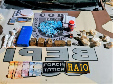 Apreensão de drogas em Nova Russas, no Ceará  