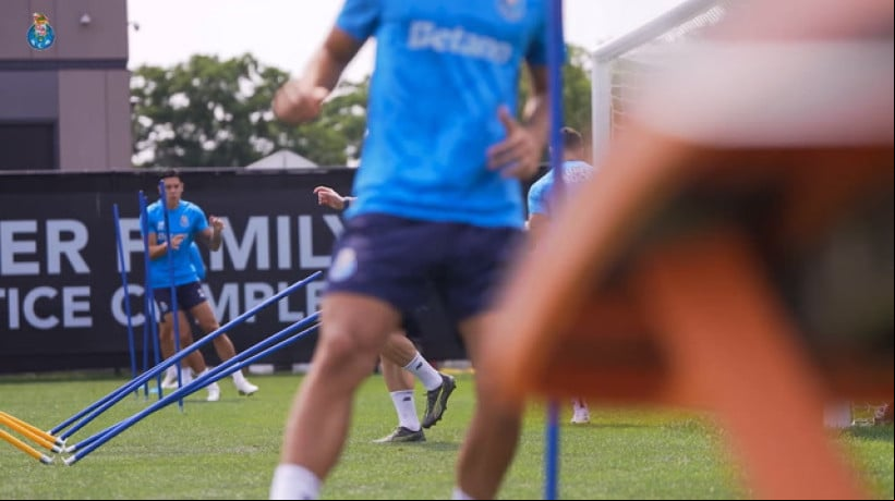 Primeiro treino do Porto em Nova Jersey 